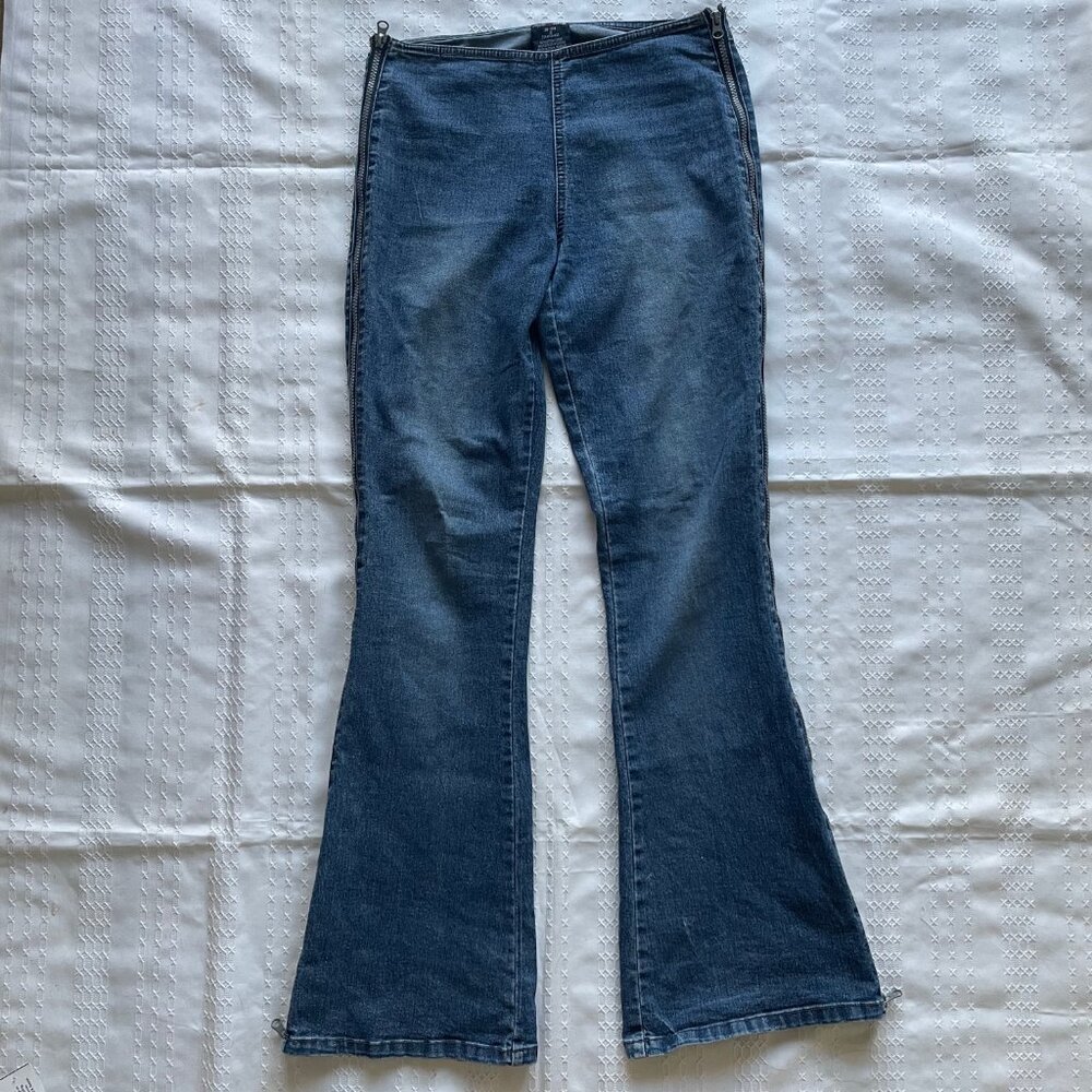 Vintage Zipper Flare Jeans Sargent Pepper - Picture 2 of 7